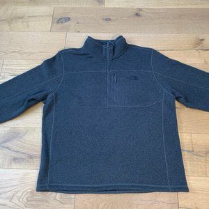 North Face Men's 1/4 Zip Sweater - Size XL